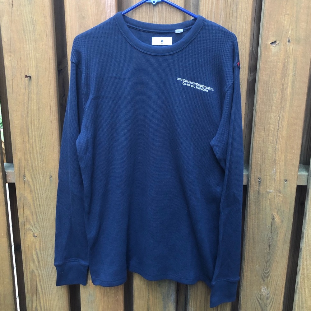 UNDFTD Undefeated Blue Thermal Shirt